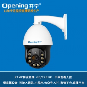 全彩高清监控直播智能球机