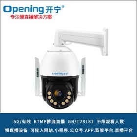 6寸5G4K全彩慢直播智能球机